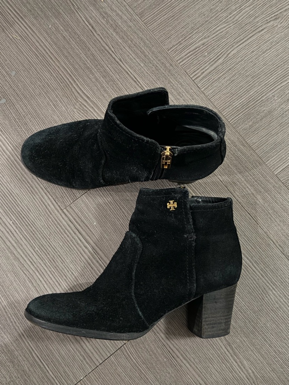 Tory Burch Black Suede Bootie Size 6.5